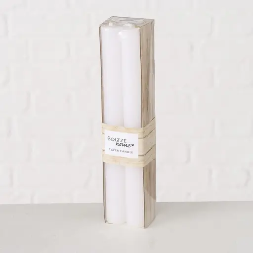 Stabkerze Melia Weiß 4er Set 